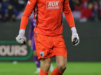 Connor Roberts of The New Saints during  the Conference League match between ACF Fiorentina and The New Saints, on October 3 , 2024 at Stadi...