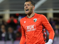 Connor Roberts of The New Saints during  the Conference League match between ACF Fiorentina and The New Saints, on October 3 , 2024 at Stadi...