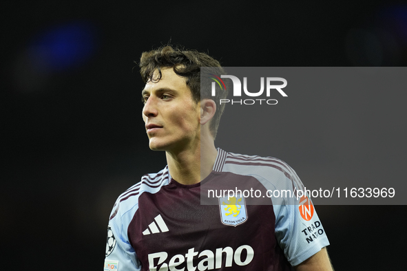 Pau Torres centre-back of Aston Villa and Spain during the UEFA Champions League 2024/25 League Phase MD2 match between Aston Villa FC and F...