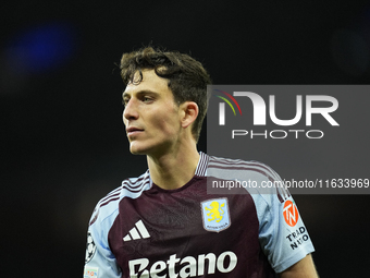 Pau Torres centre-back of Aston Villa and Spain during the UEFA Champions League 2024/25 League Phase MD2 match between Aston Villa FC and F...