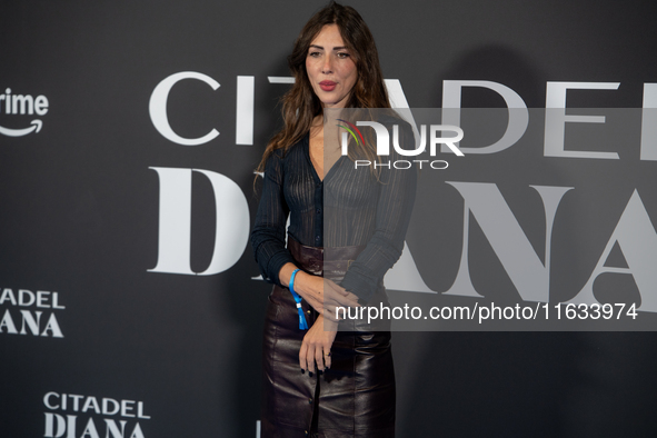 Thony attends the ''Citadel: Diana'' premiere at The Space Cinema Moderno in Rome, Italy, on October 3, 2024. 