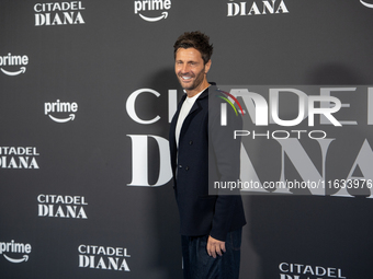 Filippo Bisciglia attends the ''Citadel: Diana'' premiere at The Space Cinema Moderno in Rome, Italy, on October 3, 2024. (