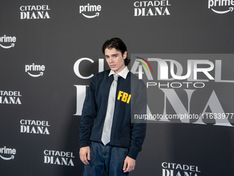 Biondo attends the ''Citadel: Diana'' premiere at The Space Cinema Moderno in Rome, Italy, on October 3, 2024. (