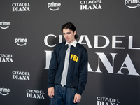 Biondo attends the ''Citadel: Diana'' premiere at The Space Cinema Moderno in Rome, Italy, on October 3, 2024. (