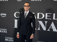 Maurizio Lombardi attends the ''Citadel: Diana'' premiere at The Space Cinema Moderno in Rome, Italy, on October 3, 2024. (