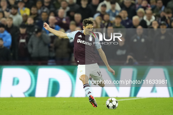 Pau Torres centre-back of Aston Villa and Spain during the UEFA Champions League 2024/25 League Phase MD2 match between Aston Villa FC and F...