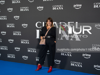 Michela Giraud attends the ''Citadel: Diana'' premiere at The Space Cinema Moderno in Rome, Italy, on October 3, 2024. (