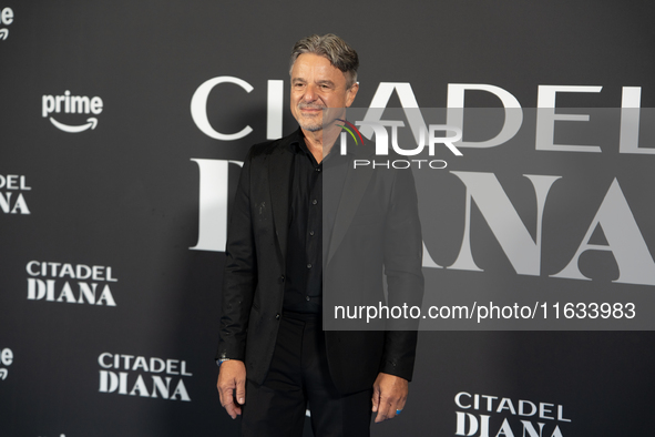 Arnaldo Catinari attends the ''Citadel: Diana'' premiere at The Space Cinema Moderno in Rome, Italy, on October 3, 2024. 