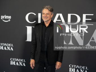 Arnaldo Catinari attends the ''Citadel: Diana'' premiere at The Space Cinema Moderno in Rome, Italy, on October 3, 2024. (