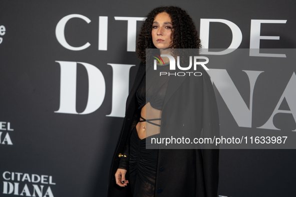 Giordana Faggiano attends the ''Citadel: Diana'' premiere at The Space Cinema Moderno in Rome, Italy, on October 3, 2024. 