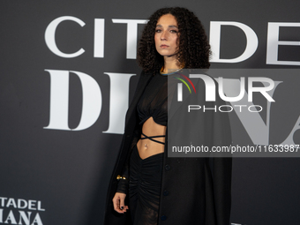 Giordana Faggiano attends the ''Citadel: Diana'' premiere at The Space Cinema Moderno in Rome, Italy, on October 3, 2024. (