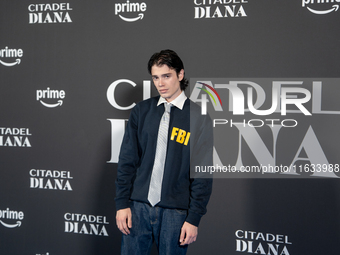 Biondo attends the ''Citadel: Diana'' premiere at The Space Cinema Moderno in Rome, Italy, on October 3, 2024. (