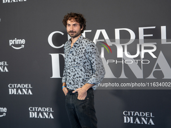 Mario Scerbo attends the ''Citadel: Diana'' premiere at The Space Cinema Moderno in Rome, Italy, on October 3, 2024. (