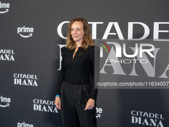 Sara Lazzaro attends the ''Citadel: Diana'' premiere at The Space Cinema Moderno in Rome, Italy, on October 3, 2024. (