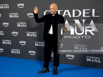 Filippo Nigro attends the ''Citadel: Diana'' premiere at The Space Cinema Moderno in Rome, Italy, on October 3, 2024. (