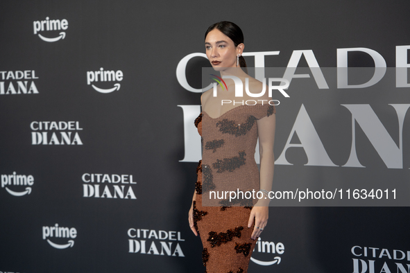 Matilda De Angelis attends the ''Citadel: Diana'' premiere at The Space Cinema Moderno in Rome, Italy, on October 3, 2024. 