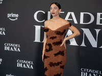 Matilda De Angelis attends the ''Citadel: Diana'' premiere at The Space Cinema Moderno in Rome, Italy, on October 3, 2024. (