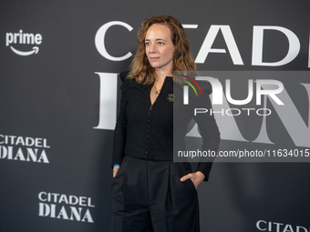 Sara Lazzaro attends the ''Citadel: Diana'' premiere at The Space Cinema Moderno in Rome, Italy, on October 3, 2024. (