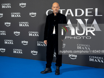 Filippo Nigro attends the ''Citadel: Diana'' premiere at The Space Cinema Moderno in Rome, Italy, on October 3, 2024. (