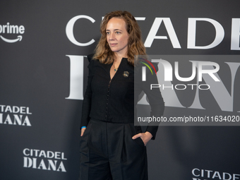 Sara Lazzaro attends the ''Citadel: Diana'' premiere at The Space Cinema Moderno in Rome, Italy, on October 3, 2024. (