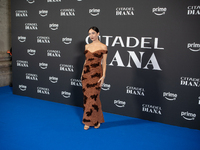 Matilda De Angelis attends the ''Citadel: Diana'' premiere at The Space Cinema Moderno in Rome, Italy, on October 3, 2024. (