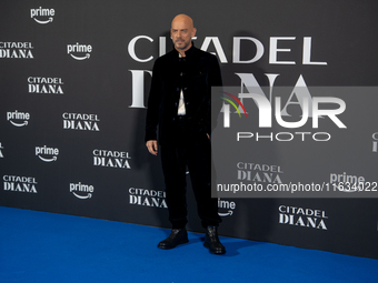 Filippo Nigro attends the ''Citadel: Diana'' premiere at The Space Cinema Moderno in Rome, Italy, on October 3, 2024. (