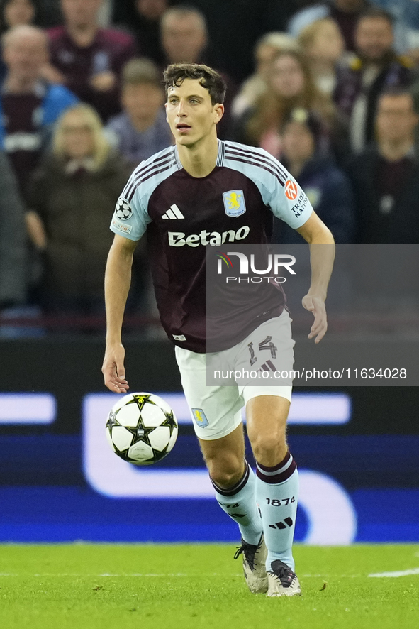 Pau Torres centre-back of Aston Villa and Spain during the UEFA Champions League 2024/25 League Phase MD2 match between Aston Villa FC and F...