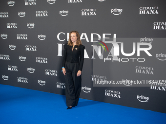 Sara Lazzaro attends the ''Citadel: Diana'' premiere at The Space Cinema Moderno in Rome, Italy, on October 3, 2024. (