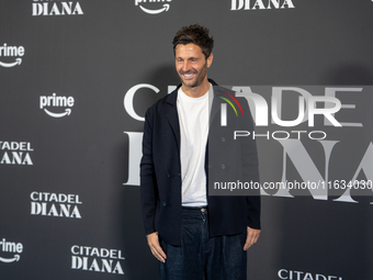 Filippo Bisciglia attends the ''Citadel: Diana'' premiere at The Space Cinema Moderno in Rome, Italy, on October 3, 2024. (