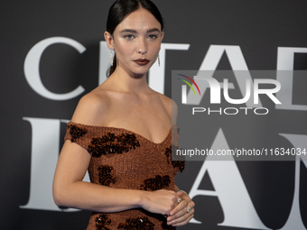 Matilda De Angelis attends the ''Citadel: Diana'' premiere at The Space Cinema Moderno in Rome, Italy, on October 3, 2024. (