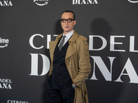 Maurizio Lombardi attends the ''Citadel: Diana'' premiere at The Space Cinema Moderno in Rome, Italy, on October 3, 2024. (