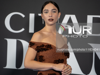 Matilda De Angelis attends the ''Citadel: Diana'' premiere at The Space Cinema Moderno in Rome, Italy, on October 3, 2024. (