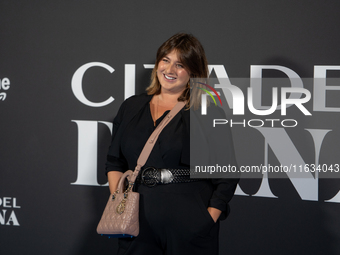 Michela Giraud attends the ''Citadel: Diana'' premiere at The Space Cinema Moderno in Rome, Italy, on October 3, 2024. (