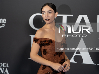 Matilda De Angelis attends the ''Citadel: Diana'' premiere at The Space Cinema Moderno in Rome, Italy, on October 3, 2024. (