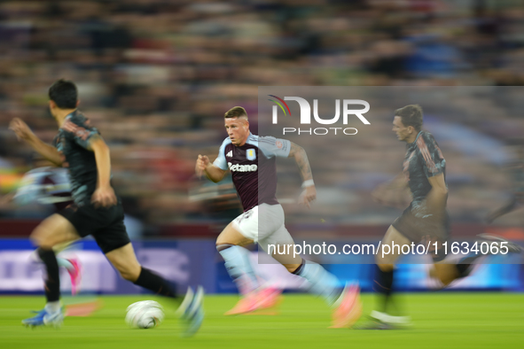 Ross Barkley central midfield of Aston Villa and England during the UEFA Champions League 2024/25 League Phase MD2 match between Aston Villa...