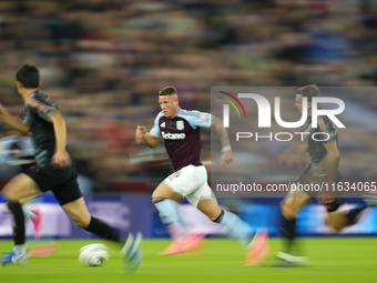 Ross Barkley central midfield of Aston Villa and England during the UEFA Champions League 2024/25 League Phase MD2 match between Aston Villa...