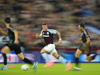 Ross Barkley central midfield of Aston Villa and England during the UEFA Champions League 2024/25 League Phase MD2 match between Aston Villa...