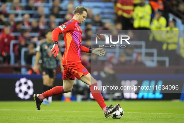 Manuel Neuer goalkeeper of Bayern Munich and Germany during the UEFA Champions League 2024/25 League Phase MD2 match between Aston Villa FC...