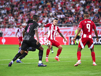 Chiquinho of Olympiacos FC plays during the Europa League, Matchday 2 match between Olympiacos FC and SC Braga at Georgios Karaiskakis Stadi...