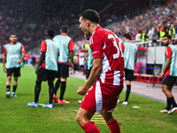 Santiago Hezze of Olympiacos FC celebrates a goal during the Europa League, Matchday 2 match between Olympiacos FC and SC Braga at Georgios...