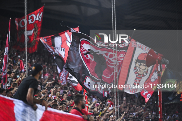 Olympiacos FC supporters have fun during the Europa League, Matchday 2 match between Olympiacos FC and SC Braga at Georgios Karaiskakis Stad...