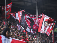 Olympiacos FC supporters have fun during the Europa League, Matchday 2 match between Olympiacos FC and SC Braga at Georgios Karaiskakis Stad...