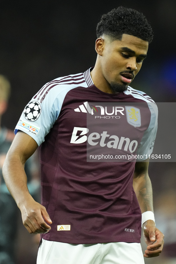 Ian Maatsen left-back of Aston Villa and Netherlands during the UEFA Champions League 2024/25 League Phase MD2 match between Aston Villa FC...