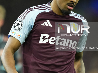 Ian Maatsen left-back of Aston Villa and Netherlands during the UEFA Champions League 2024/25 League Phase MD2 match between Aston Villa FC...