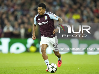 Ian Maatsen left-back of Aston Villa and Netherlands during the UEFA Champions League 2024/25 League Phase MD2 match between Aston Villa FC...