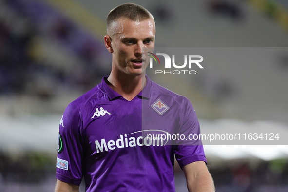 Albert Gudmundsson of ACF Fiorentina during  the Conference League match between ACF Fiorentina and The New Saints, on October 3 , 2024 at S...