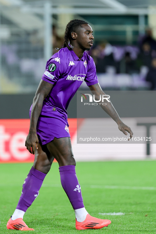 Moise KeanE of ACF Fiorentina during  the Conference League match between ACF Fiorentina and The New Saints, on October 3 , 2024 at Stadium...