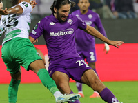 Yacine Adli of ACF Fiorentina controls the ball during the Conference League match between ACF Fiorentina and The New Saints, on October 3 ,...