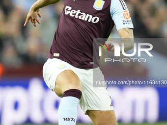 Ross Barkley central midfield of Aston Villa and England during the UEFA Champions League 2024/25 League Phase MD2 match between Aston Villa...