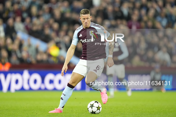 Ross Barkley central midfield of Aston Villa and England during the UEFA Champions League 2024/25 League Phase MD2 match between Aston Villa...